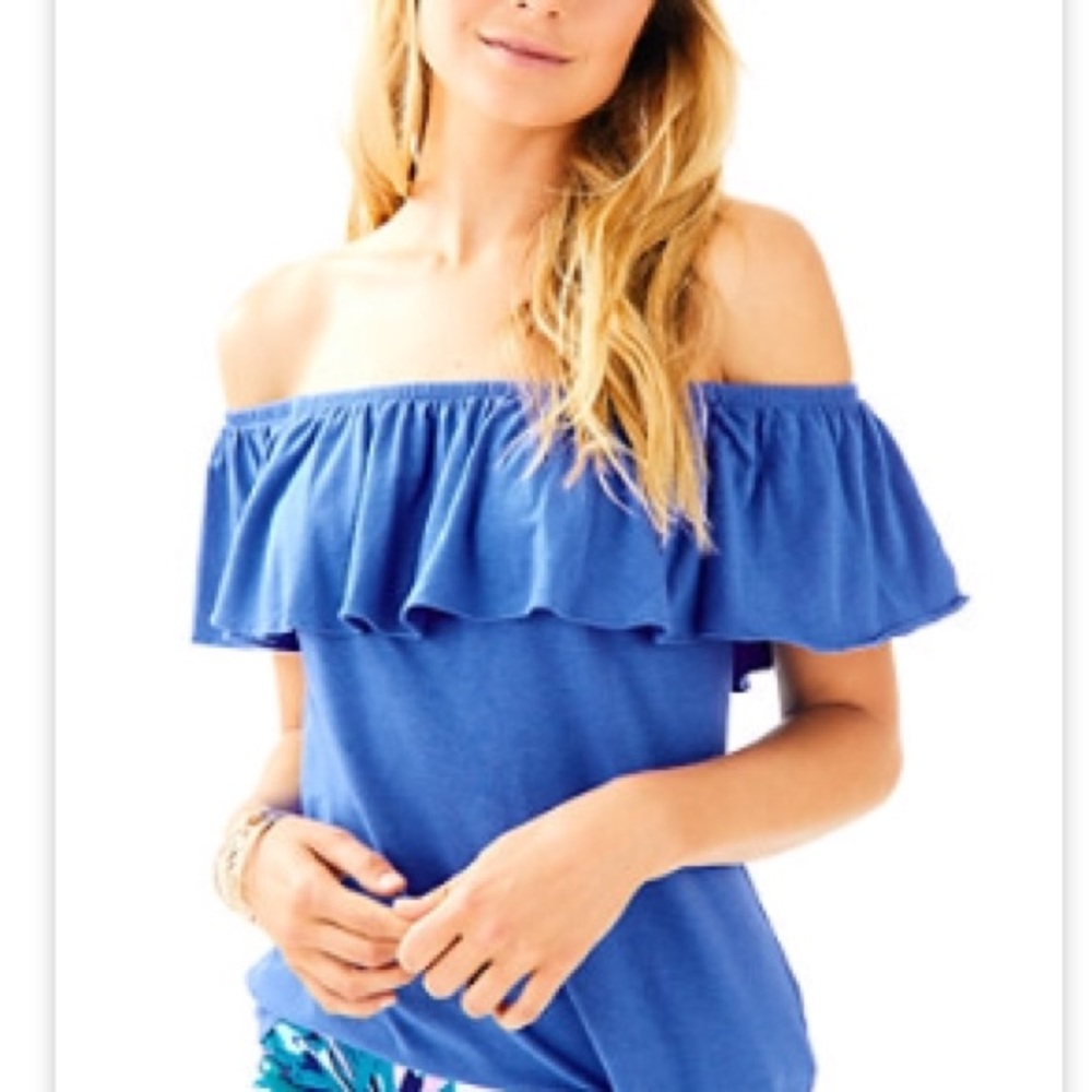 Lilly Pulitzer Off The Shoulder Top XXS